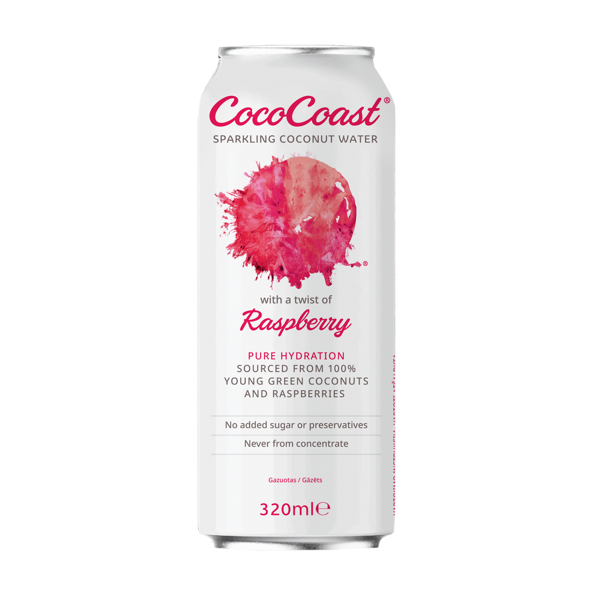 Sparkling Coconut Water Raspberry 320ml