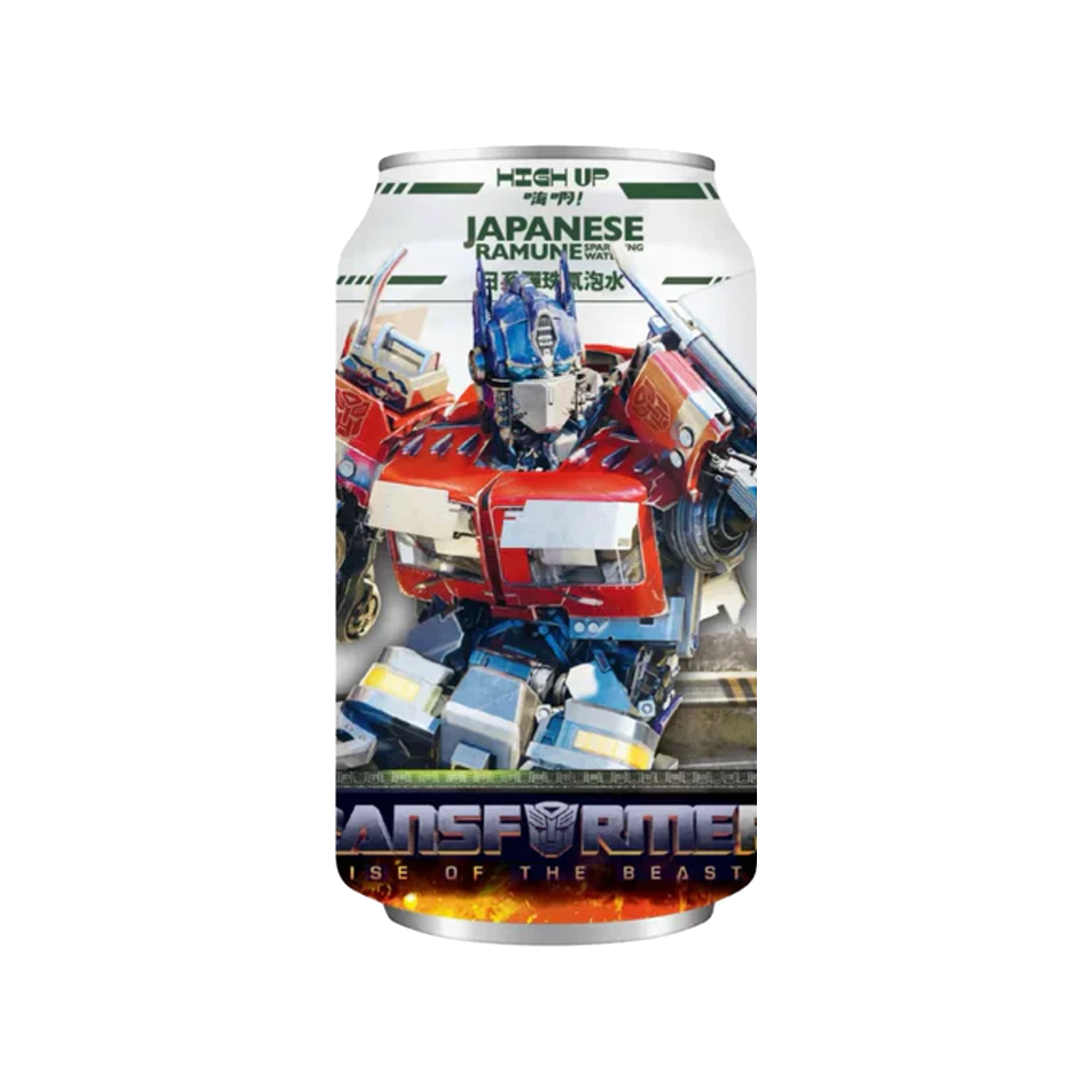 Japanese Ramune Transformers Optimus Prime Sparkling Water 330ml
