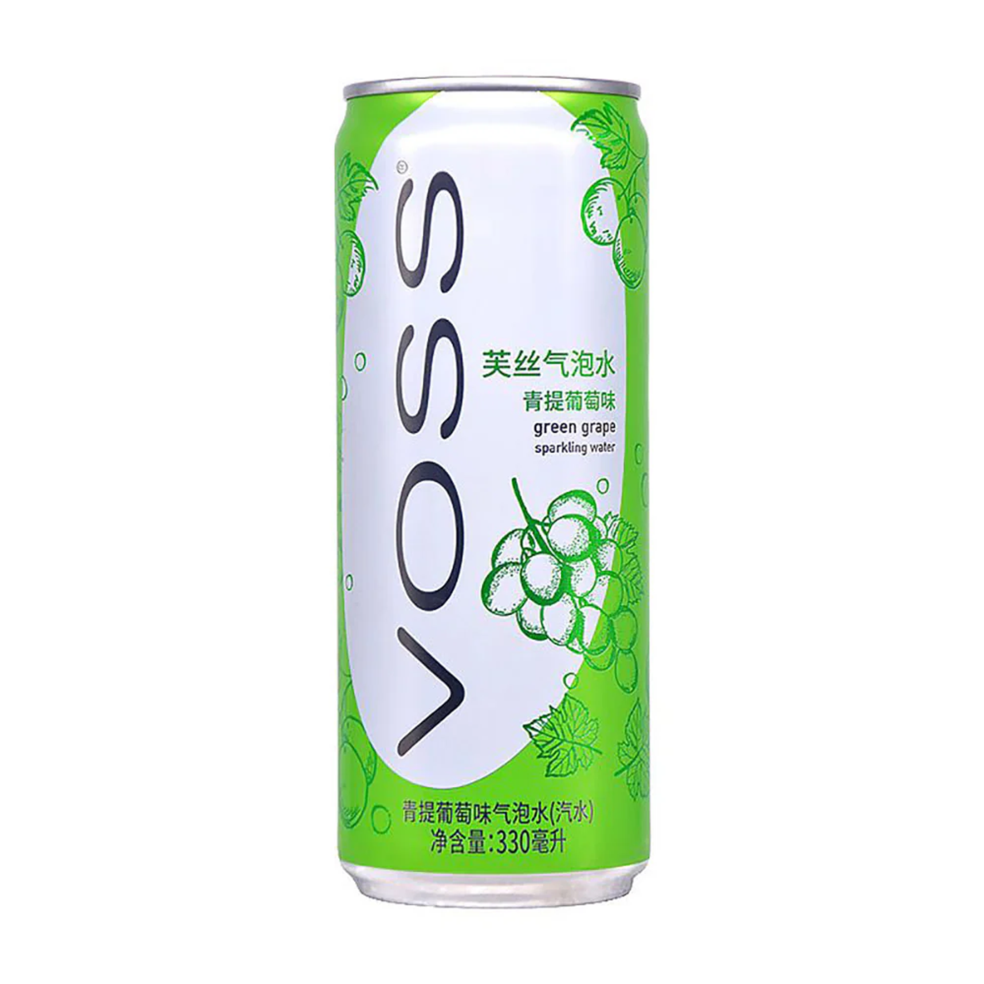 Sakura Green Grape Sparkling Water Can 330ml