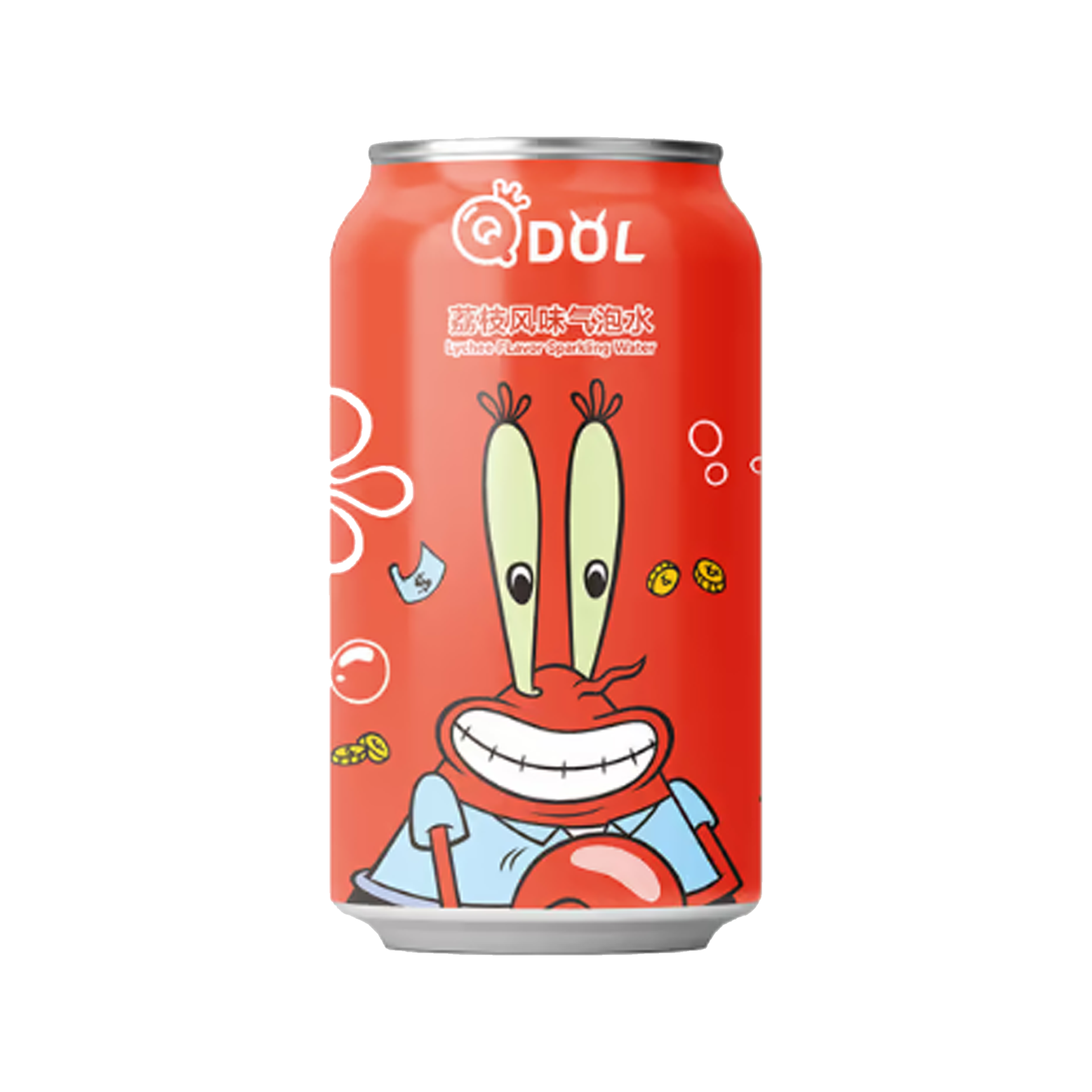 {"en": "QDOL Spongebob Squarepants Lychee Flavor Soda 330ml", "hk": ""}